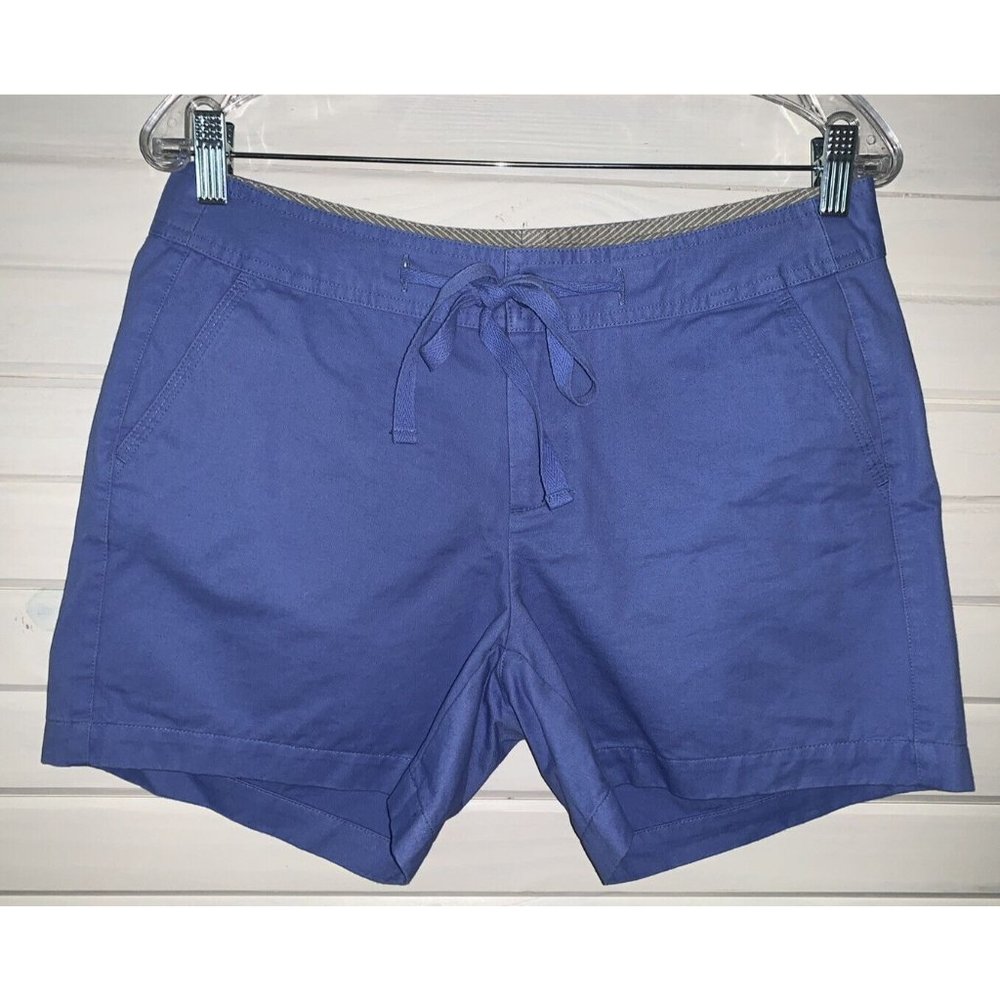 NWT Gander Mountain Sz 6 Guide Series Twill Drawstring Blue Hiking Shorts